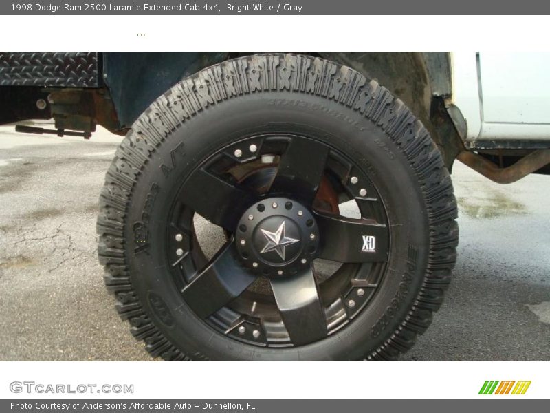 Bright White / Gray 1998 Dodge Ram 2500 Laramie Extended Cab 4x4