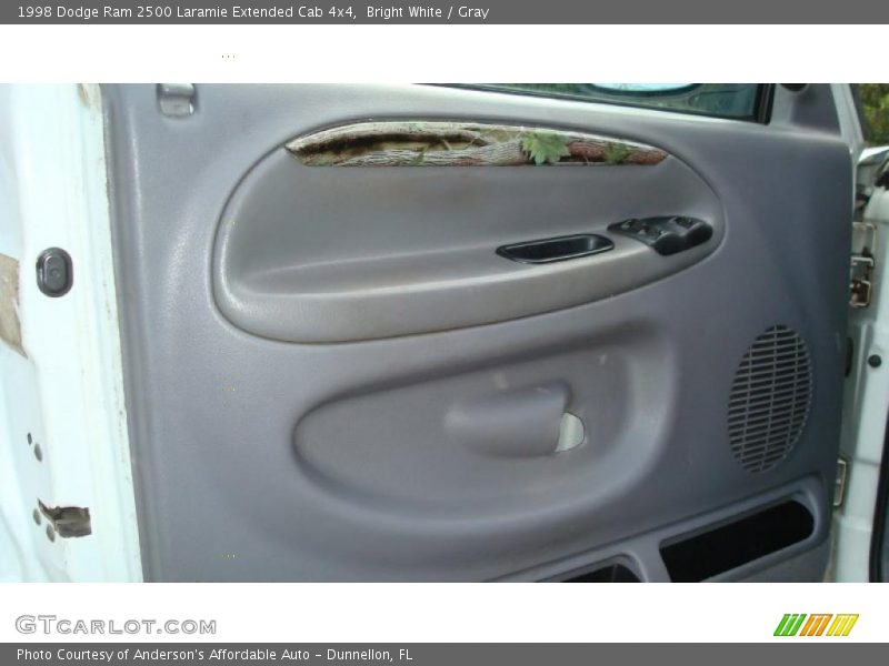 Bright White / Gray 1998 Dodge Ram 2500 Laramie Extended Cab 4x4