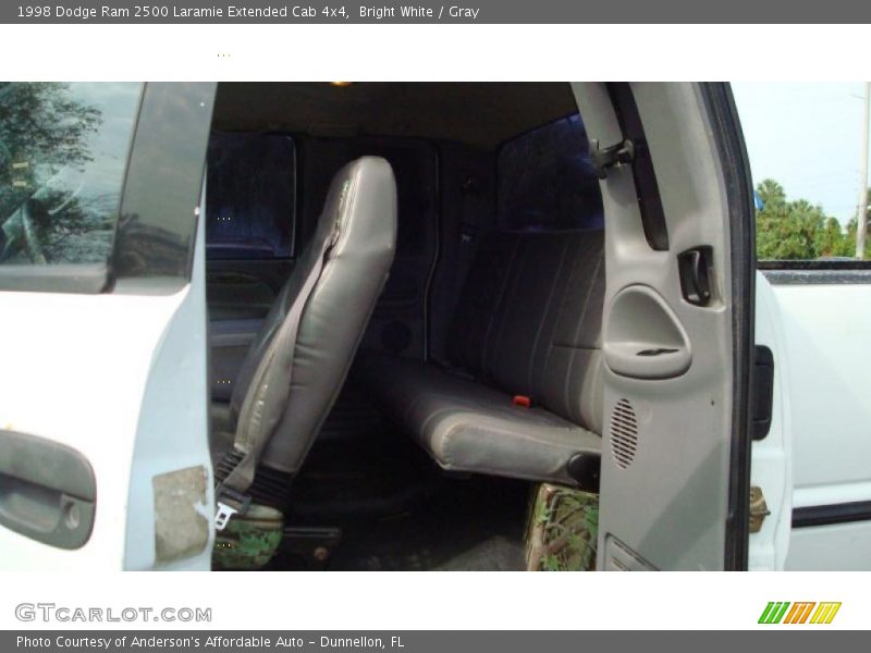 Bright White / Gray 1998 Dodge Ram 2500 Laramie Extended Cab 4x4
