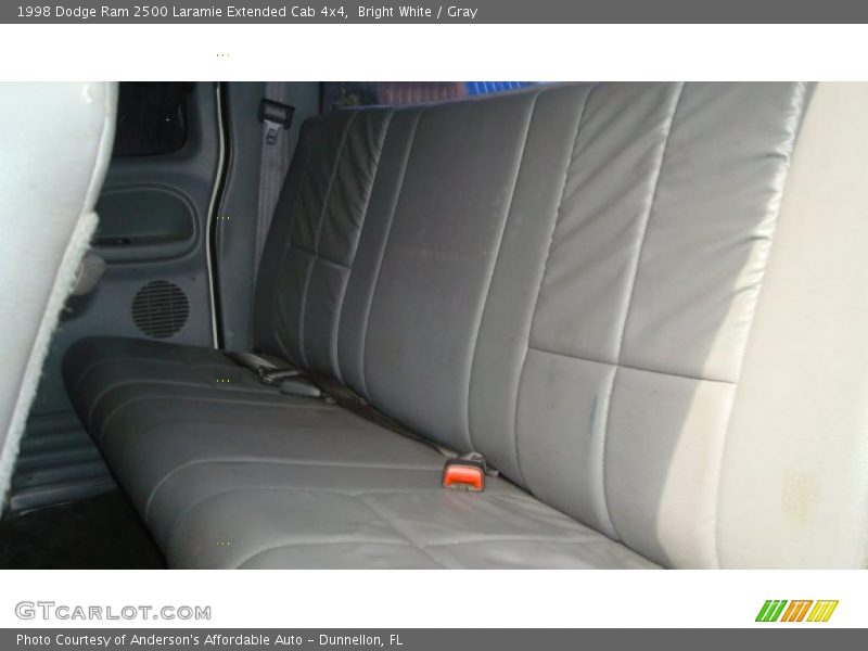 Bright White / Gray 1998 Dodge Ram 2500 Laramie Extended Cab 4x4