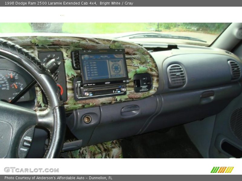 Bright White / Gray 1998 Dodge Ram 2500 Laramie Extended Cab 4x4