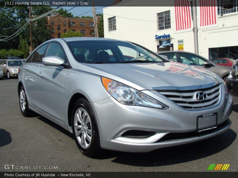 Radiant Silver / Gray 2011 Hyundai Sonata GLS