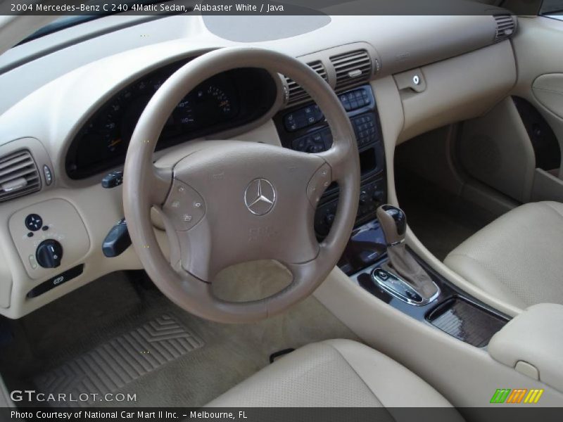 Alabaster White / Java 2004 Mercedes-Benz C 240 4Matic Sedan