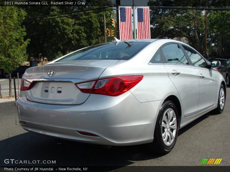 Radiant Silver / Gray 2011 Hyundai Sonata GLS