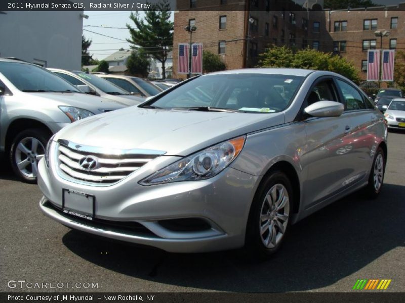 Radiant Silver / Gray 2011 Hyundai Sonata GLS