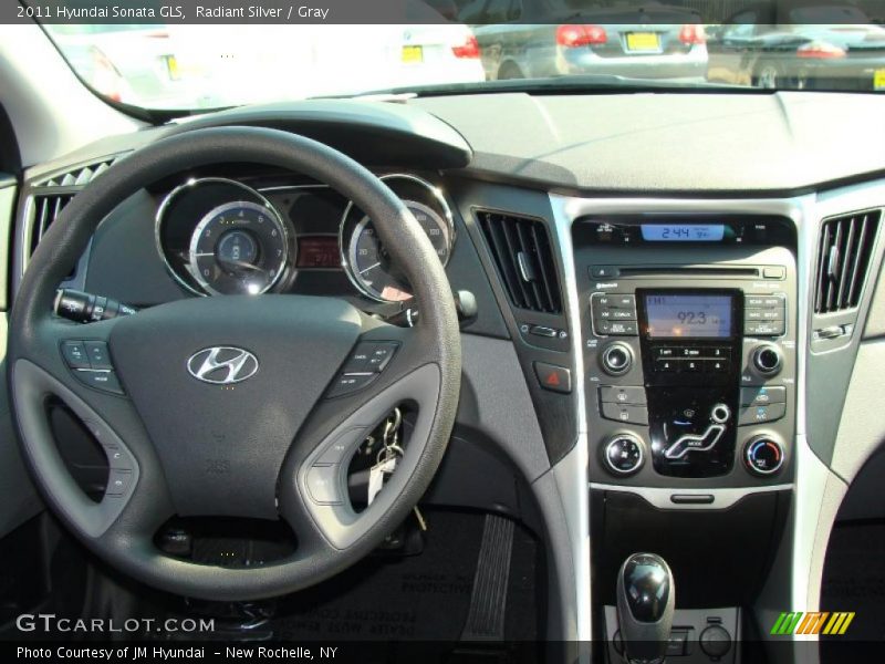 Radiant Silver / Gray 2011 Hyundai Sonata GLS