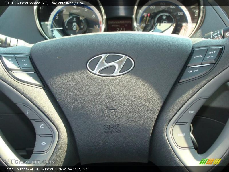 Radiant Silver / Gray 2011 Hyundai Sonata GLS