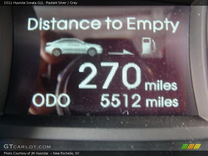 Radiant Silver / Gray 2011 Hyundai Sonata GLS