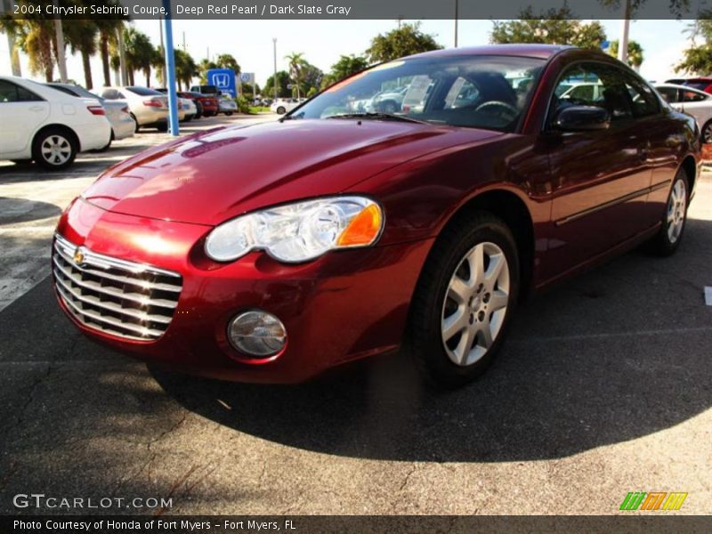 Deep Red Pearl / Dark Slate Gray 2004 Chrysler Sebring Coupe