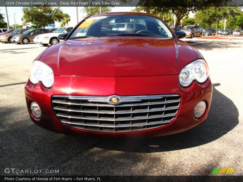 Deep Red Pearl / Dark Slate Gray 2004 Chrysler Sebring Coupe