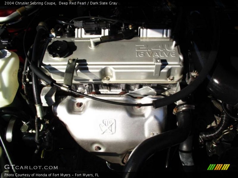 Deep Red Pearl / Dark Slate Gray 2004 Chrysler Sebring Coupe