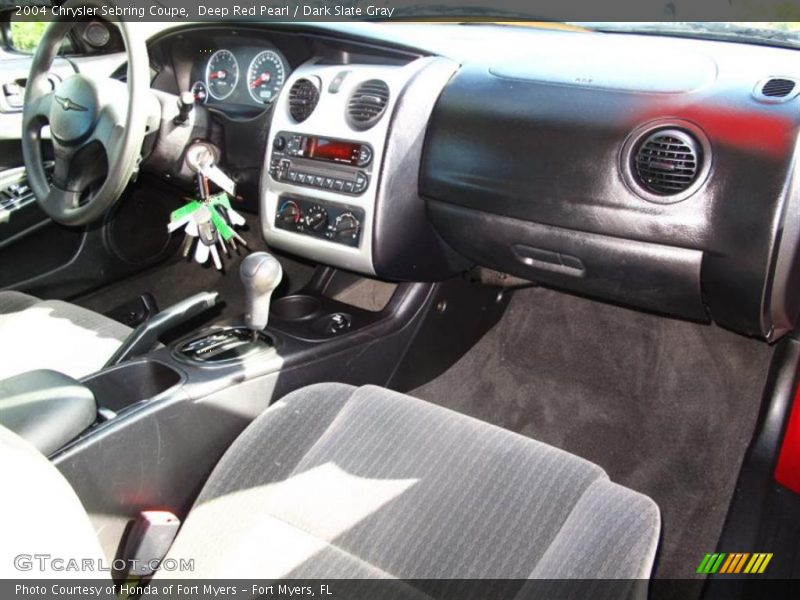 Deep Red Pearl / Dark Slate Gray 2004 Chrysler Sebring Coupe