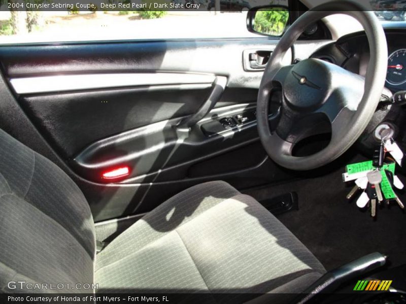 Deep Red Pearl / Dark Slate Gray 2004 Chrysler Sebring Coupe