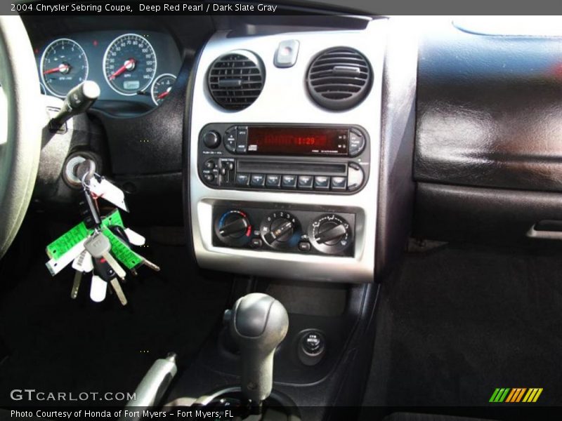 Deep Red Pearl / Dark Slate Gray 2004 Chrysler Sebring Coupe