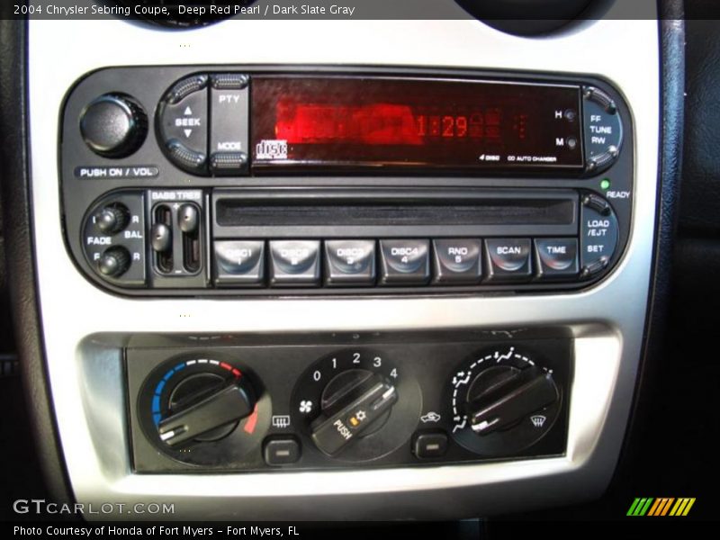 Deep Red Pearl / Dark Slate Gray 2004 Chrysler Sebring Coupe