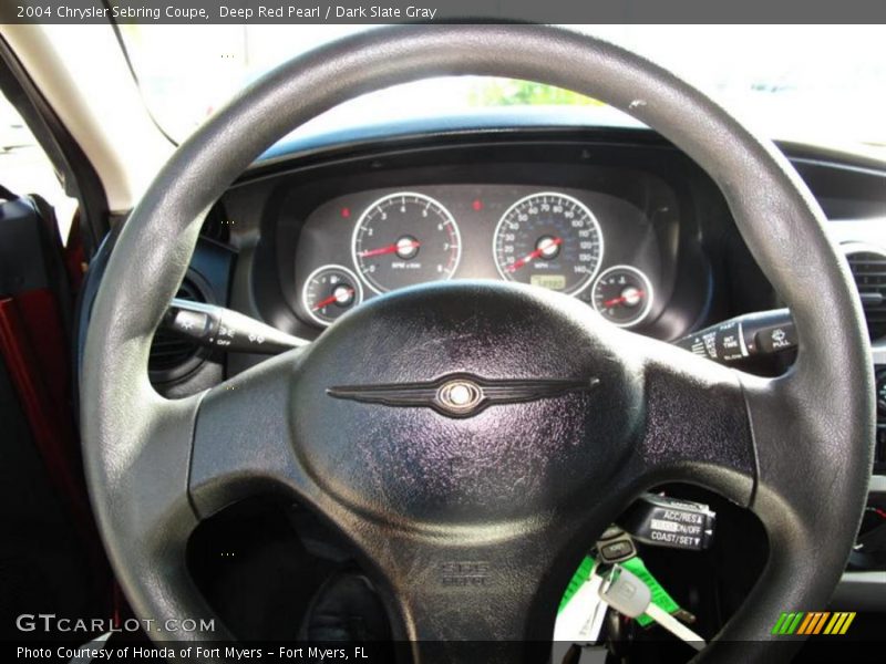Deep Red Pearl / Dark Slate Gray 2004 Chrysler Sebring Coupe