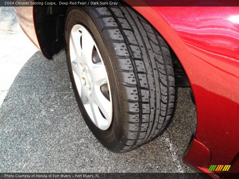 Deep Red Pearl / Dark Slate Gray 2004 Chrysler Sebring Coupe