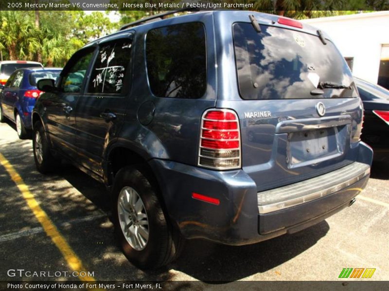 Norsea Blue Metallic / Pebble/Light Parchment 2005 Mercury Mariner V6 Convenience