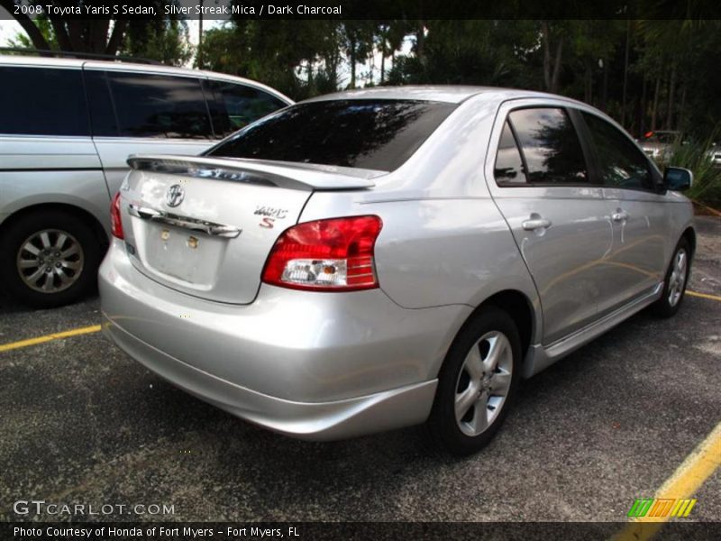 Silver Streak Mica / Dark Charcoal 2008 Toyota Yaris S Sedan