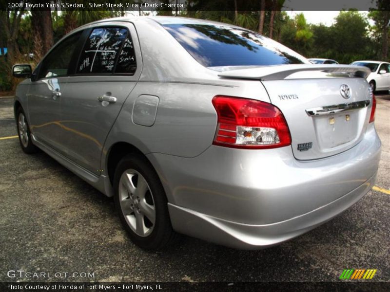 Silver Streak Mica / Dark Charcoal 2008 Toyota Yaris S Sedan