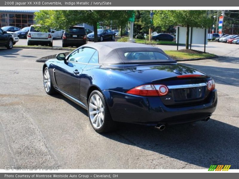 Indigo Metallic / Ivory/Slate 2008 Jaguar XK XK8 Convertible