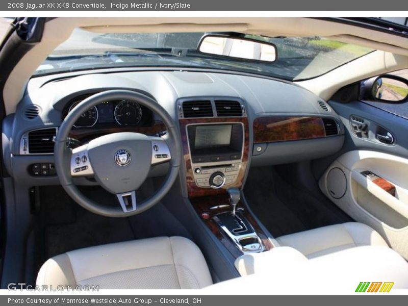 Indigo Metallic / Ivory/Slate 2008 Jaguar XK XK8 Convertible