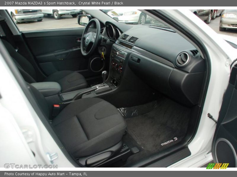 Crystal White Pearl / Black 2007 Mazda MAZDA3 s Sport Hatchback