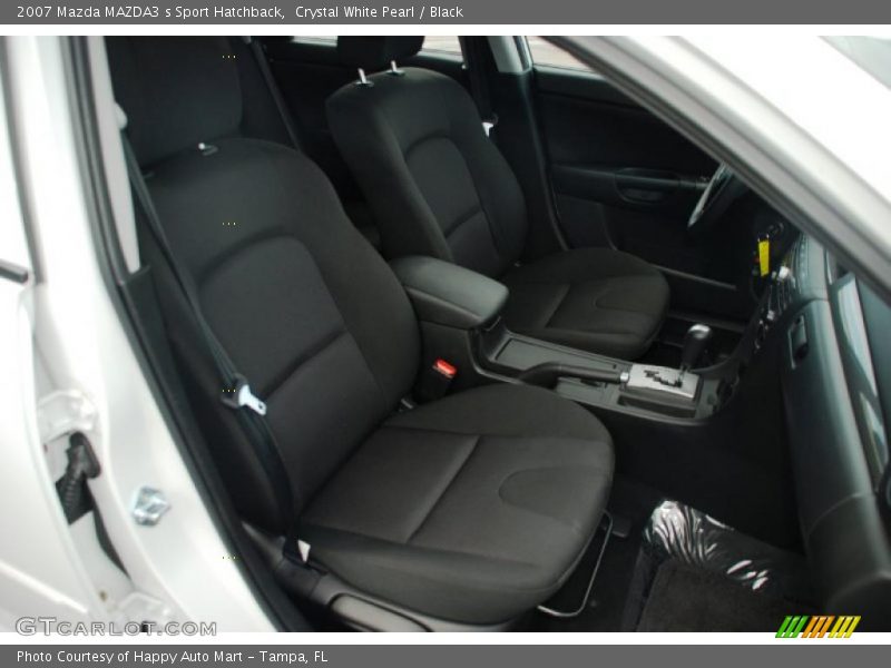 Crystal White Pearl / Black 2007 Mazda MAZDA3 s Sport Hatchback
