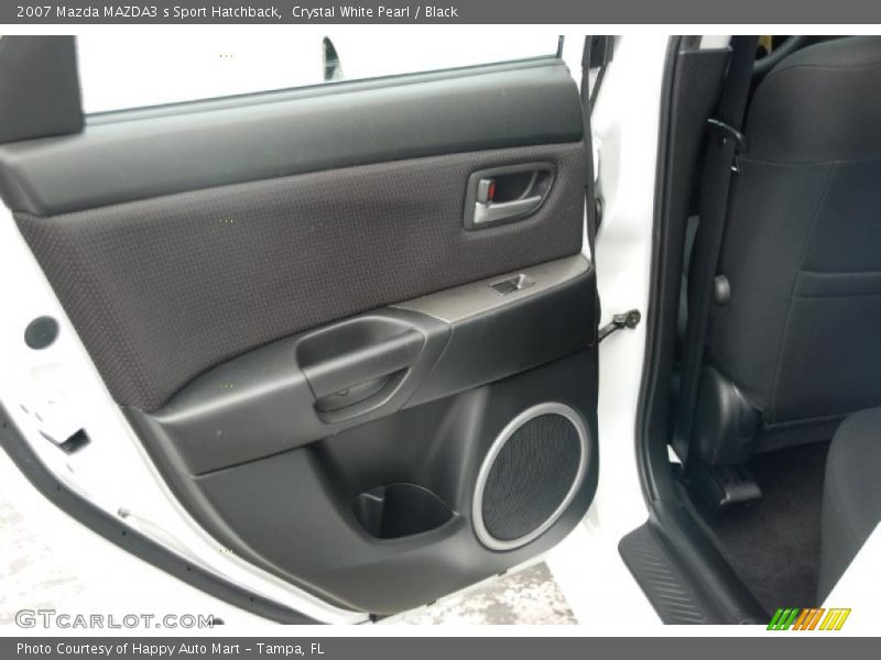 Crystal White Pearl / Black 2007 Mazda MAZDA3 s Sport Hatchback