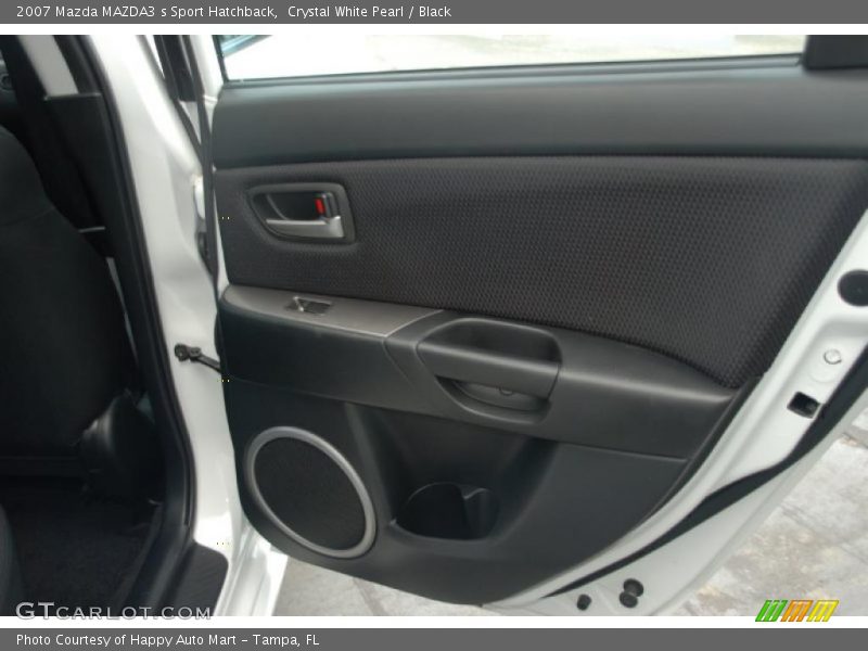 Crystal White Pearl / Black 2007 Mazda MAZDA3 s Sport Hatchback