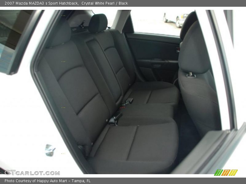 Crystal White Pearl / Black 2007 Mazda MAZDA3 s Sport Hatchback