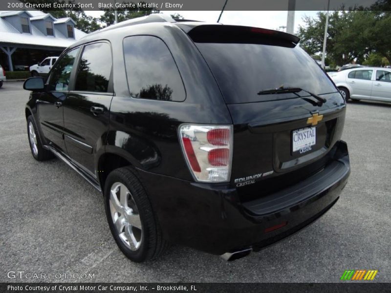 Black Granite Metallic / Ebony 2008 Chevrolet Equinox Sport