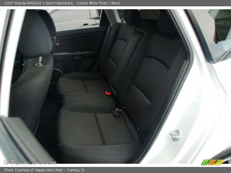 Crystal White Pearl / Black 2007 Mazda MAZDA3 s Sport Hatchback