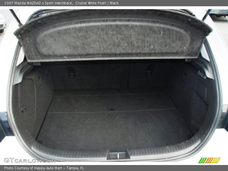 Crystal White Pearl / Black 2007 Mazda MAZDA3 s Sport Hatchback
