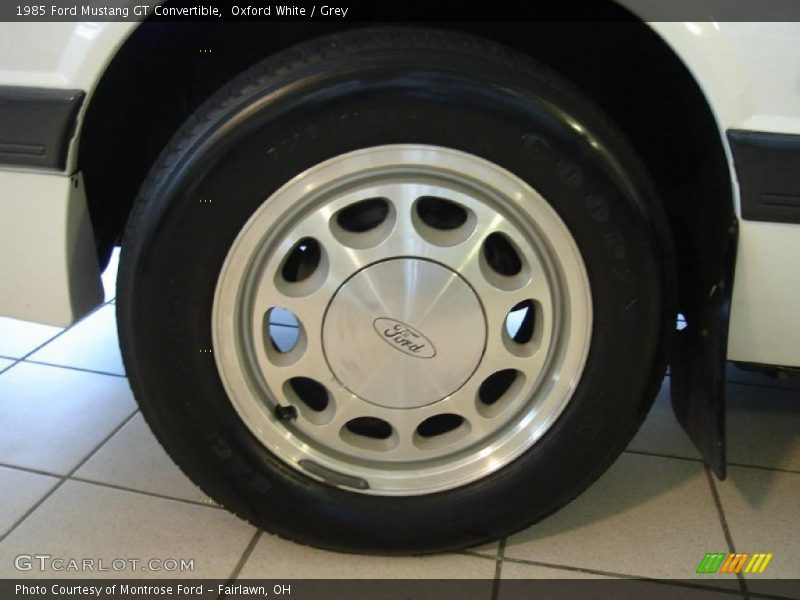 Oxford White / Grey 1985 Ford Mustang GT Convertible