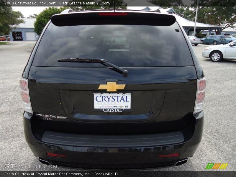 Black Granite Metallic / Ebony 2008 Chevrolet Equinox Sport