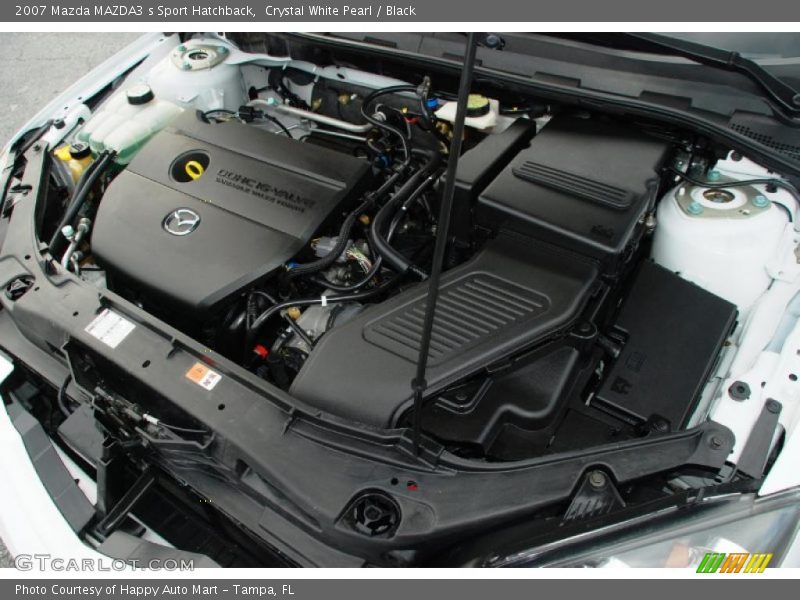 Crystal White Pearl / Black 2007 Mazda MAZDA3 s Sport Hatchback