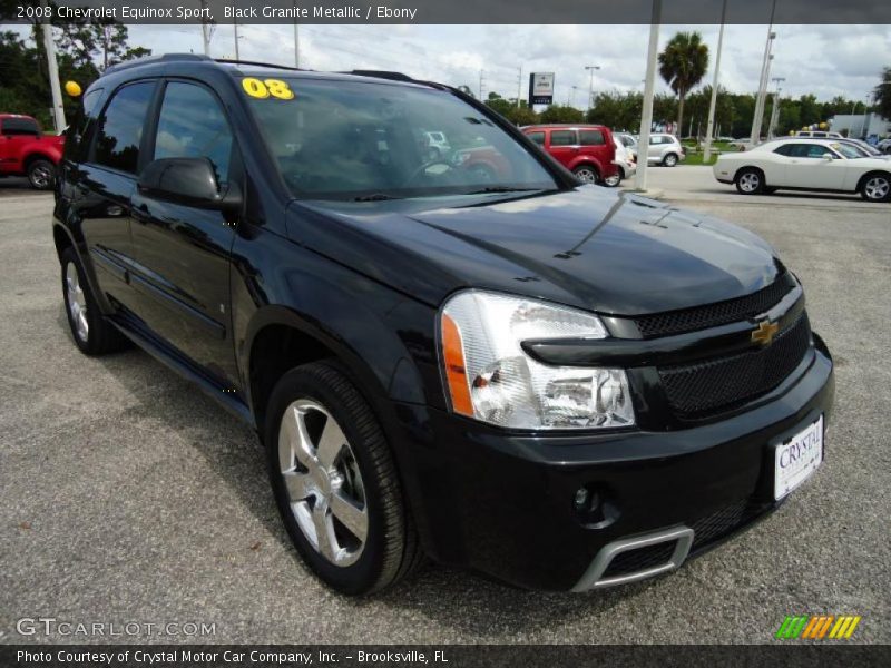 Black Granite Metallic / Ebony 2008 Chevrolet Equinox Sport