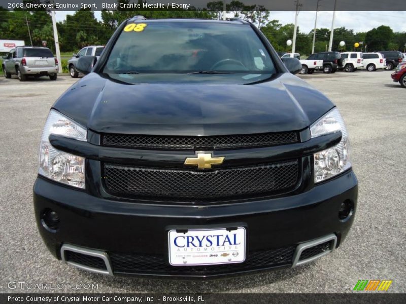 Black Granite Metallic / Ebony 2008 Chevrolet Equinox Sport