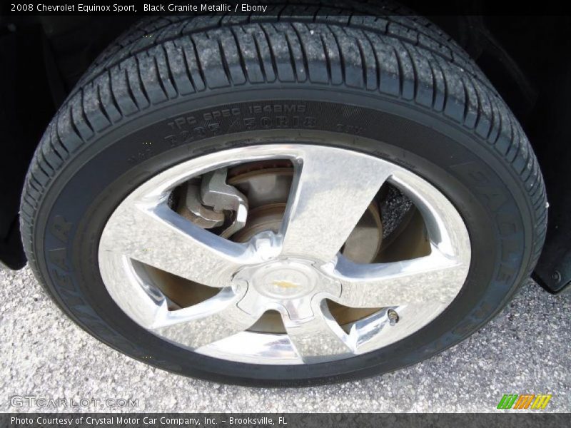 Black Granite Metallic / Ebony 2008 Chevrolet Equinox Sport
