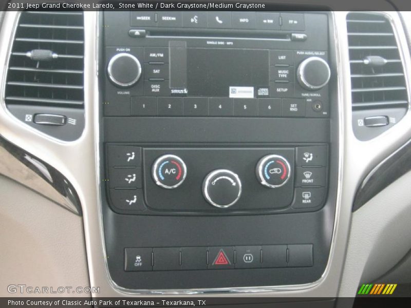 Stone White / Dark Graystone/Medium Graystone 2011 Jeep Grand Cherokee Laredo