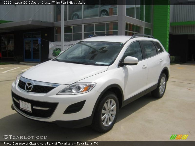 Crystal White Pearl Mica / Sand 2010 Mazda CX-9 Sport