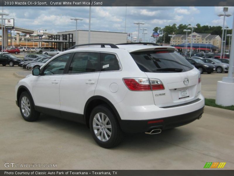 Crystal White Pearl Mica / Sand 2010 Mazda CX-9 Sport