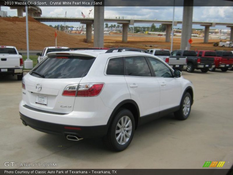 Crystal White Pearl Mica / Sand 2010 Mazda CX-9 Sport