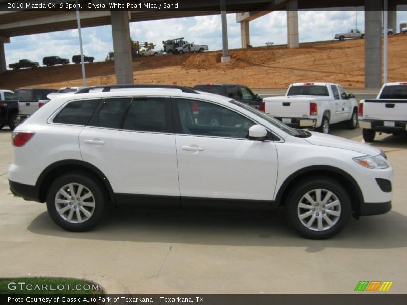 Crystal White Pearl Mica / Sand 2010 Mazda CX-9 Sport