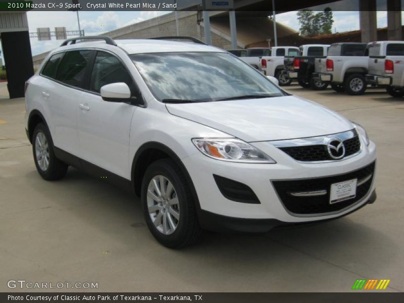 Crystal White Pearl Mica / Sand 2010 Mazda CX-9 Sport