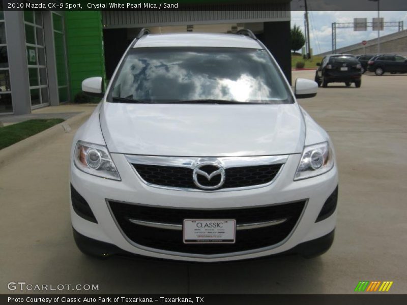 Crystal White Pearl Mica / Sand 2010 Mazda CX-9 Sport