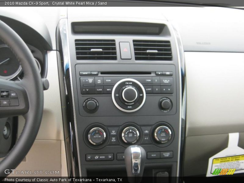 Crystal White Pearl Mica / Sand 2010 Mazda CX-9 Sport