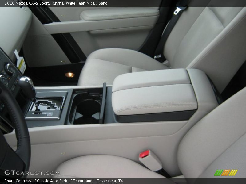 Crystal White Pearl Mica / Sand 2010 Mazda CX-9 Sport