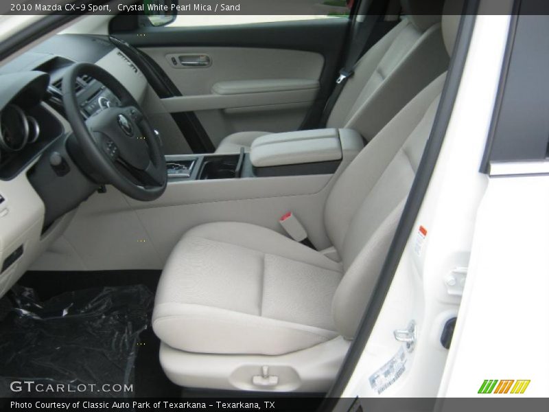 Crystal White Pearl Mica / Sand 2010 Mazda CX-9 Sport